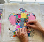 Patchwork Elephant Quilt Pattern PDF Jungle Baby Blanket