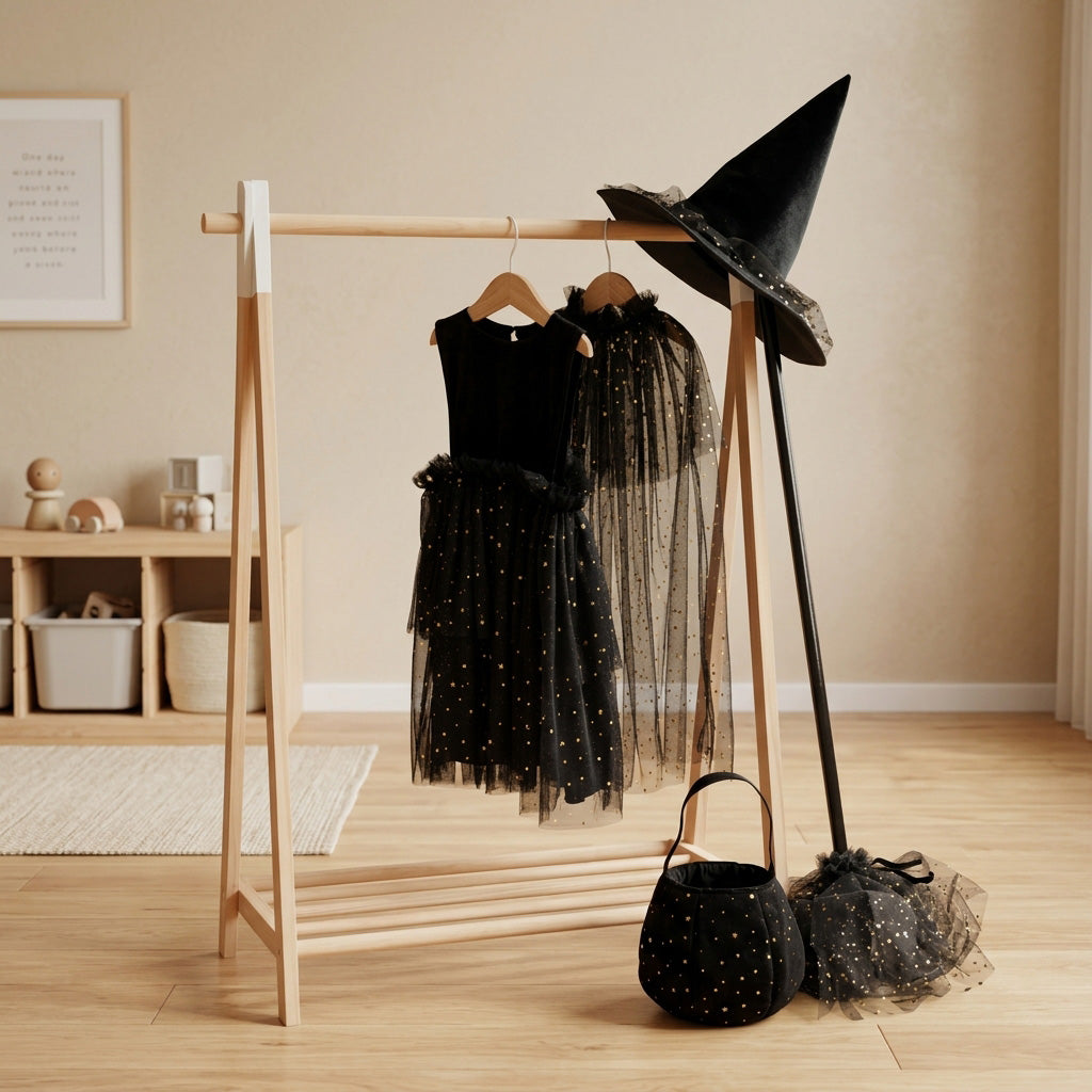 Halloween Witch Costume Sewing Pattern PDF | DIY Kids Witch Costume