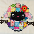 Patchwork Lamb Quilt Pattern: Applique Baby Blanket, Wall Hanging (PDF Download)