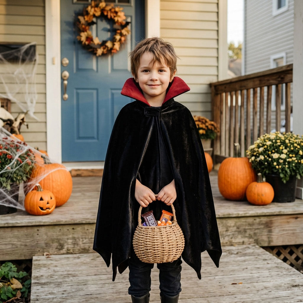 Vampire Cape Sewing Pattern PDF | DIY Halloween Costume for Kids