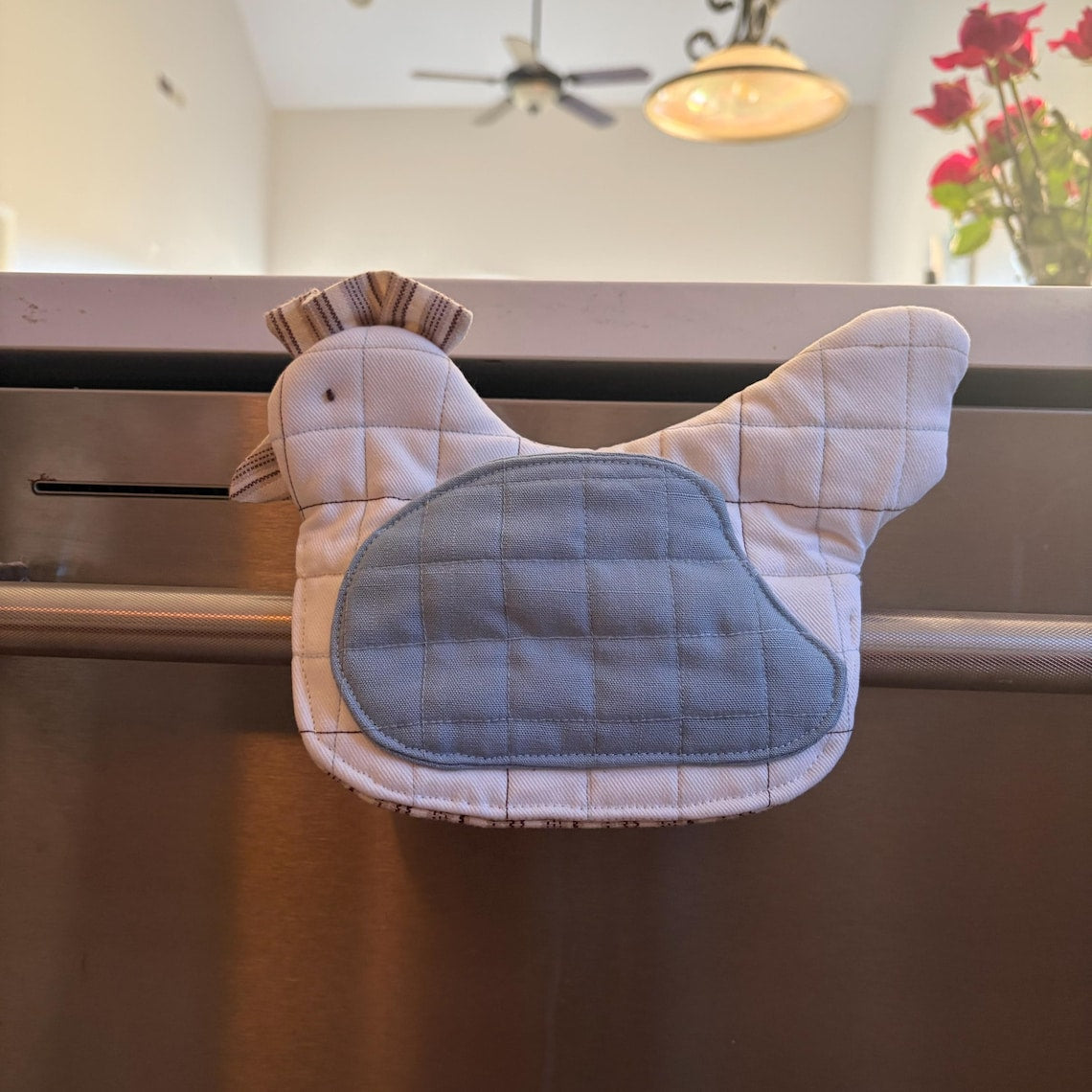 Chicken Pot Holder Sewing Pattern Farmhouse Kitchen DIY (PDF Download)