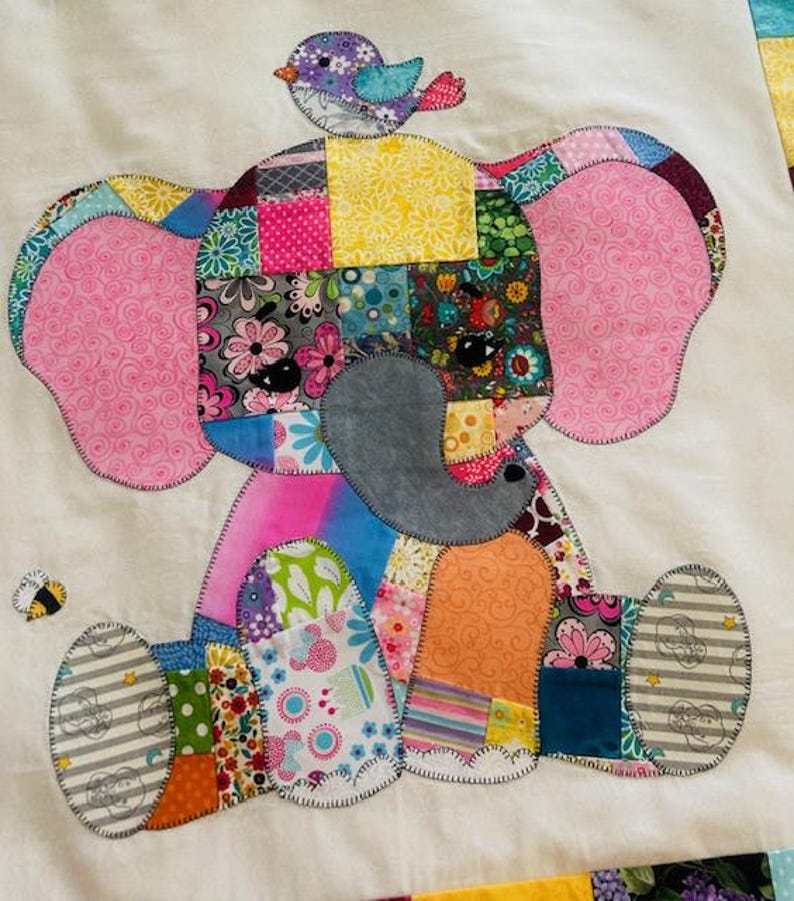 Jungle & Safari Animals Applique Quilt Pattern Bundle - 4-in-1 PDF Set