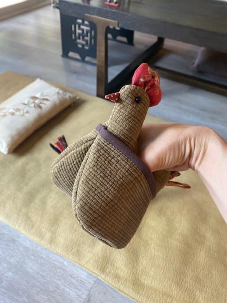 Chicken Pot Holder Pattern PDF | Quilted Oven Mitt